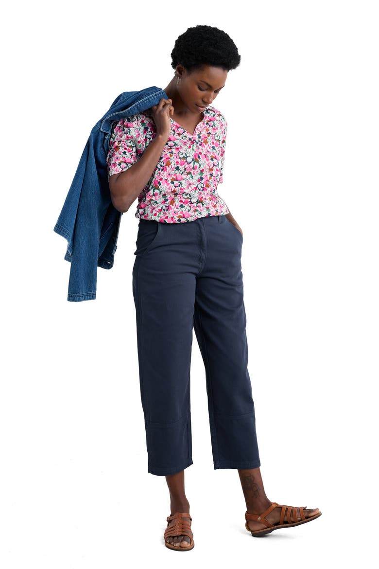 Misty Sky Organic Cotton Blend Shirt, Alternate, color, BLOSSOM SKETCH CHALK