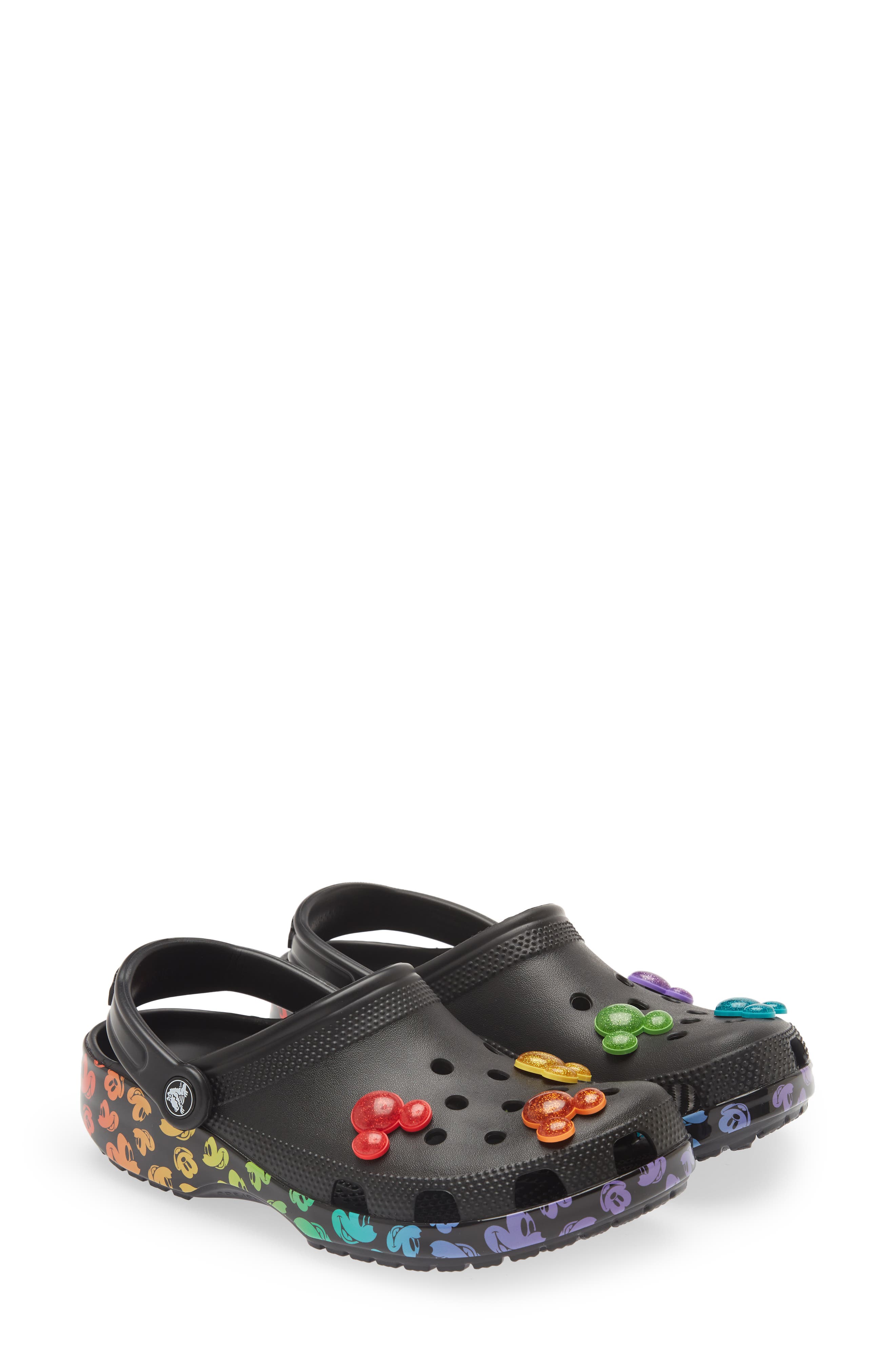 CROCS Classic Disney Rainbow Celebration Clog, Main, color, 