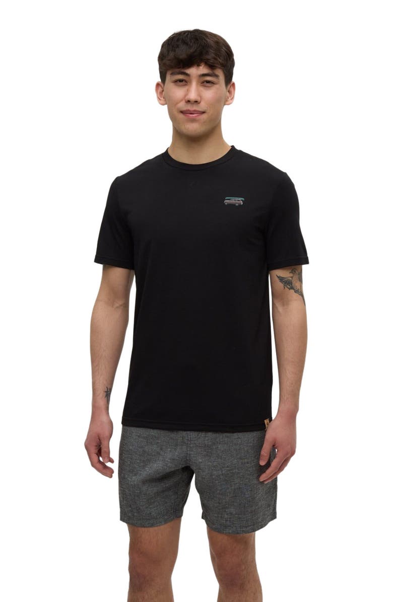 tentree Lake Tentree T-Shirt, Alternate, color, Meteorite Black/Lake Day