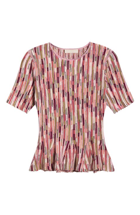 Samira Mulitcolor Short Sleeve Top