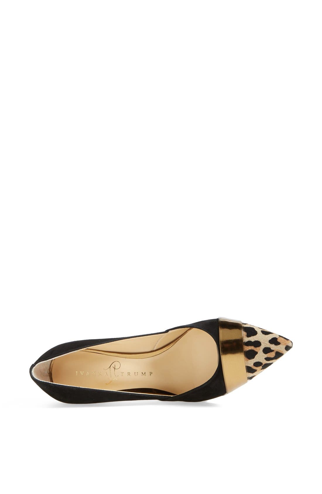 'Nyle' Pump, Alternate, color, BLACK/ WHITE/ GOLD