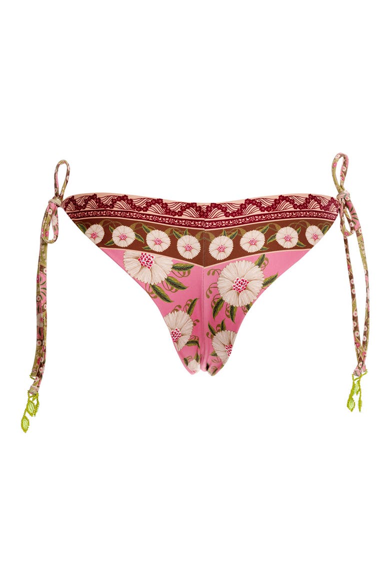 Tammy Matches Side Tie Bikini Bottoms, Alternate, color, PINK MULTI