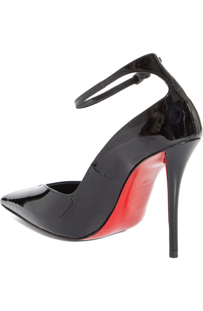 Christian Louboutin Miss Z Erozee Ankle Strap Pump, Alternate, color, Black/ Black