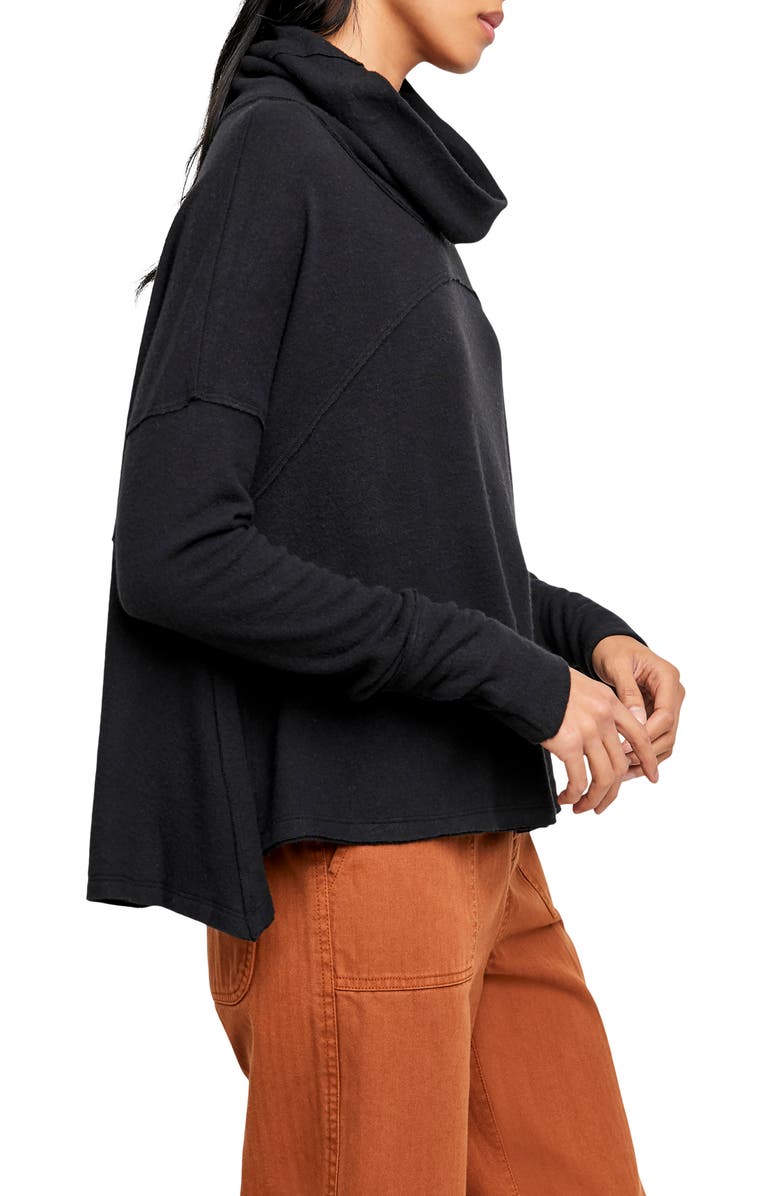 Free People Cozy Time Funnel Neck Top, Alternate, color, 
