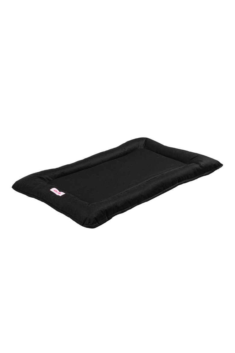 Archie Traditional Oxford Waterproof Indoor/Outdoor Hand-Washable Memory Foam Camping Pet Bed, Alternate, color, Black