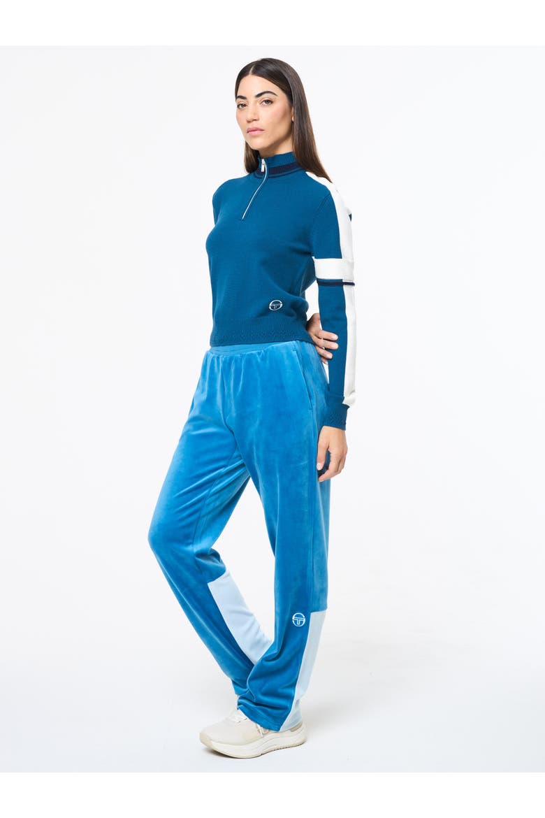 Nota Knit Quarter Zip, Alternate, color, MYKONOS BLUE