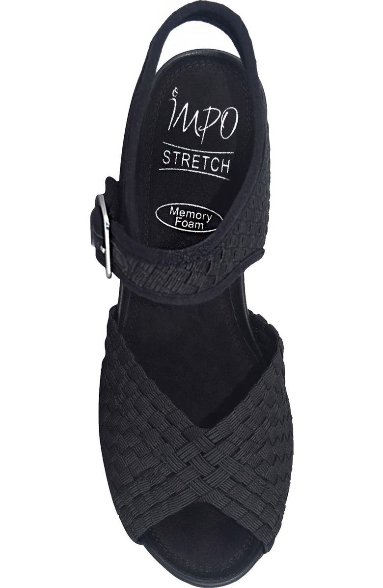 Impo Varla Woven Stretch Wedge Sandal, Alternate, color,