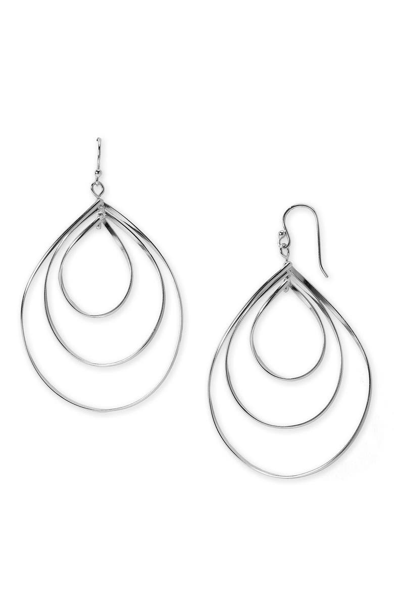 Argento Vivo Sterling Silver Argento Vivo Triple Teardrop Earrings, Main, color,