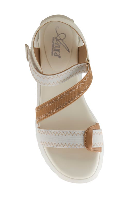 Azura By Spring Step Coolbeans Wedge Slide Sandal In Neutral