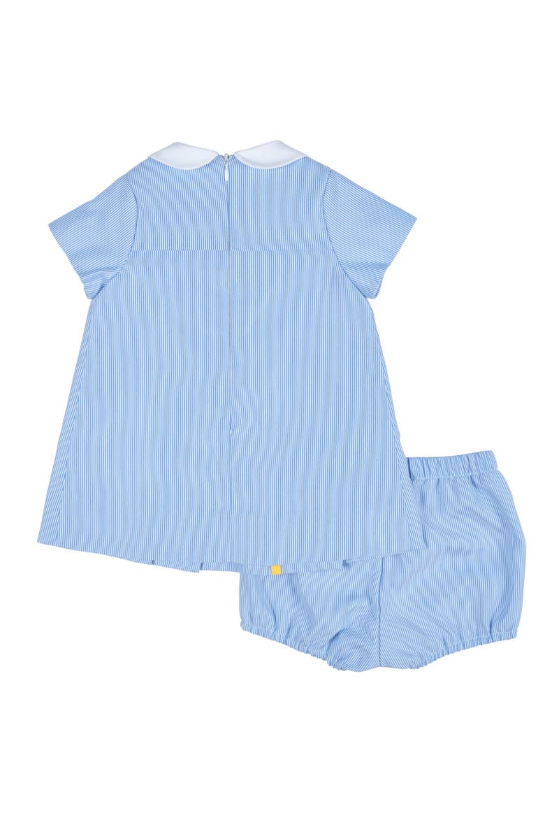 Dress With Flowers and Bloomer, Alternate, color, Light Blue