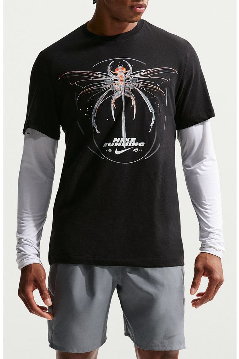Running IYKYK Graphic T-Shirt, Main, color, BLACK