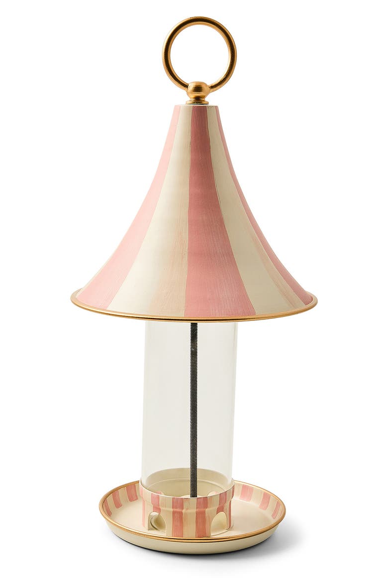 Rosy Stripe Birdfeeder, Main, color, ROSY