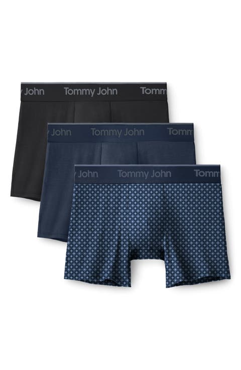 Assorted 3-Pack Second Skin 4-Inch Stretch Modal Boxer Briefs