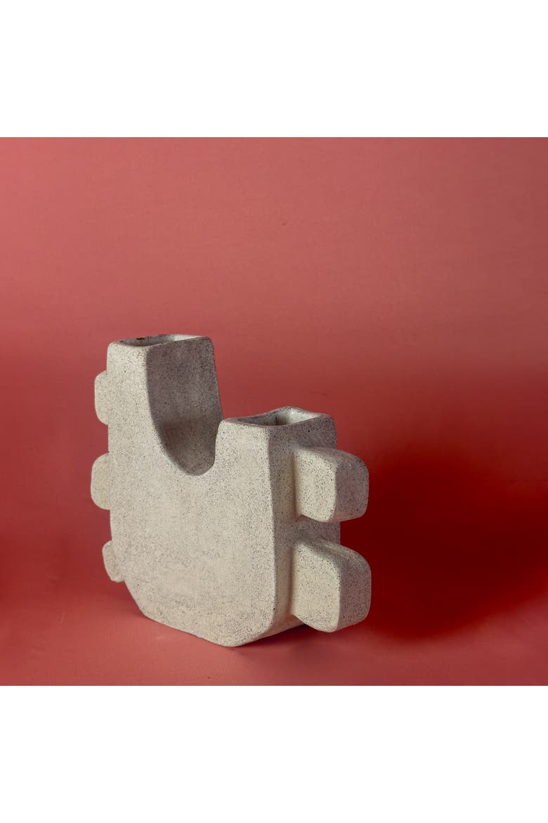 Ome Vase, Alternate, color, White