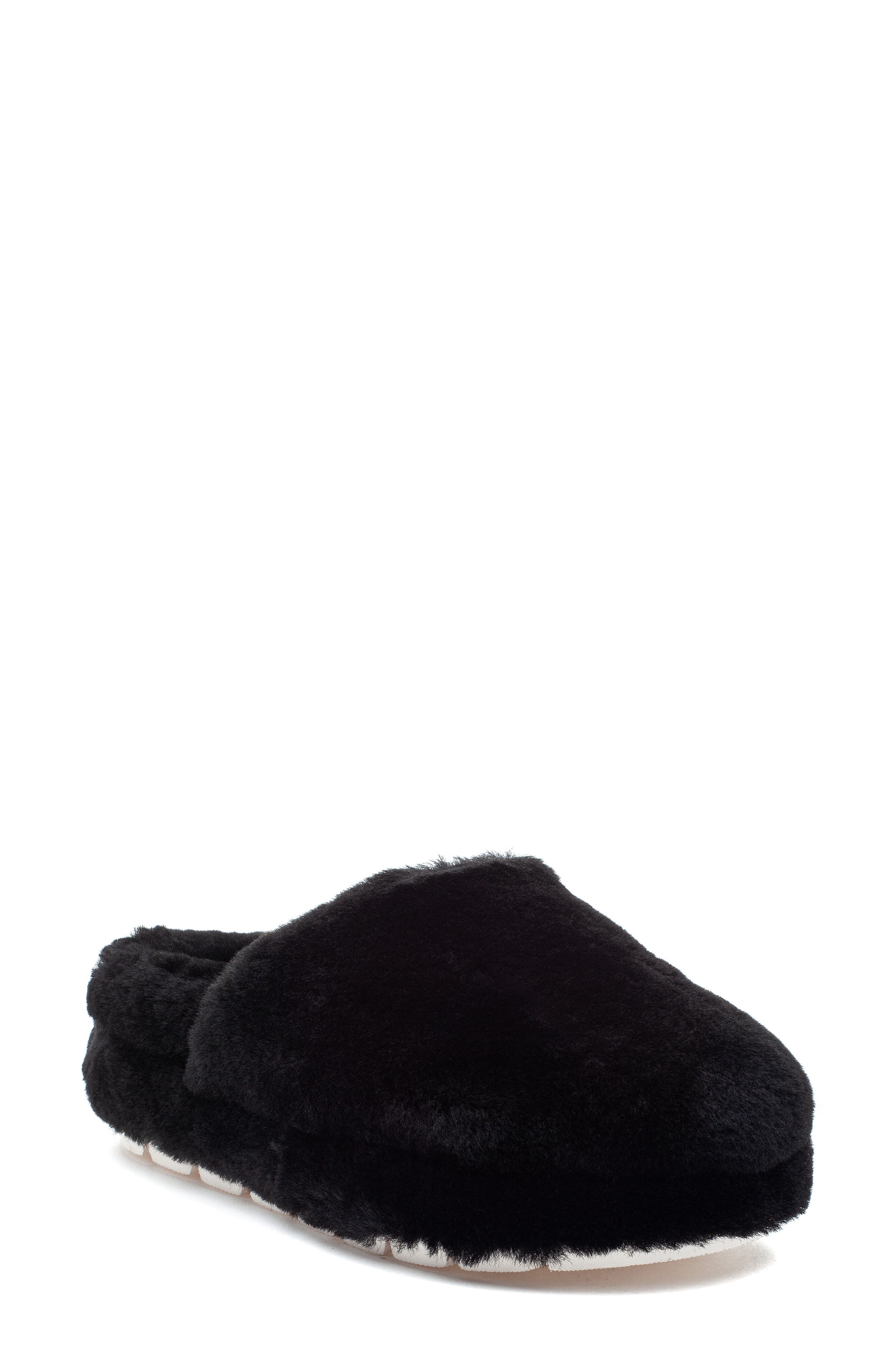 JSlides Sleek Genuine Shearling Platform Slipper, Main, color, 