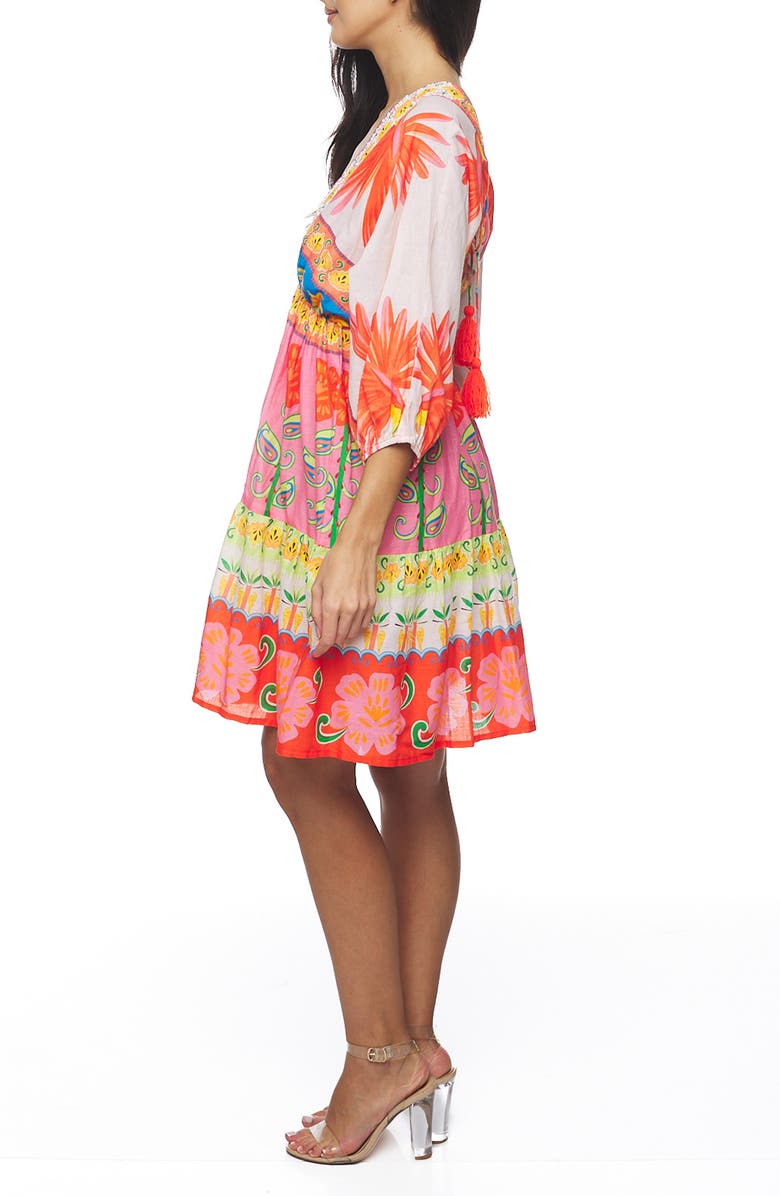 RANEES Beaded V-Neck Minidress, Alternate, color, 