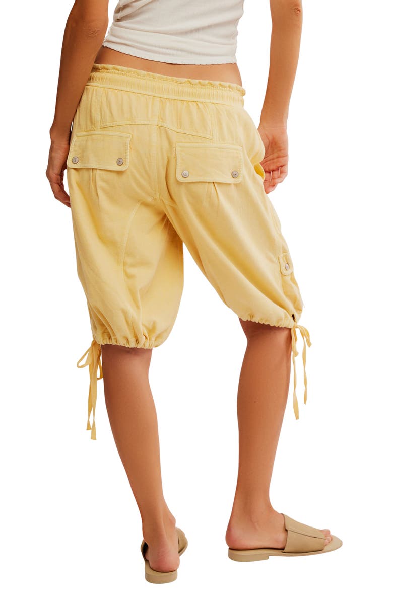 Free People Sundown Parachute Shorts, Alternate, color, Straw