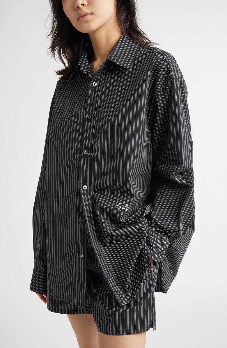 Commission Banker Stripe Button-Up Shirt, Alternate, color, 