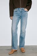 MANGO Mid Rise Straight Leg Jeans