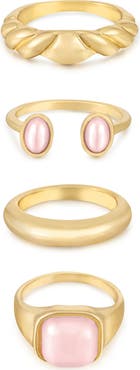 Ettika Set of 4 Ultimate Babe Ring Set