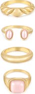 Ettika Set of 4 Ultimate Babe Ring Set