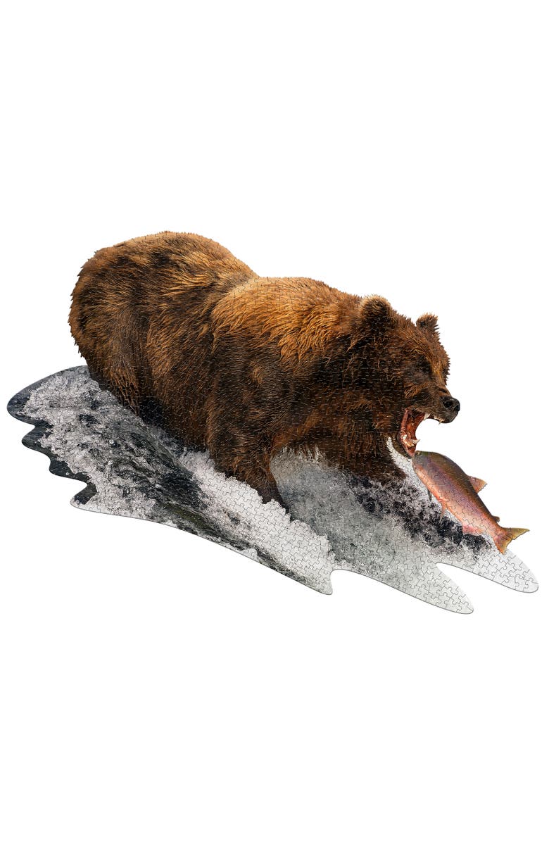 Madd Capp I Am Grizz 1000 Pieces Animal Shaped Jigsaw Puzzle, Alternate, color, Multicolored