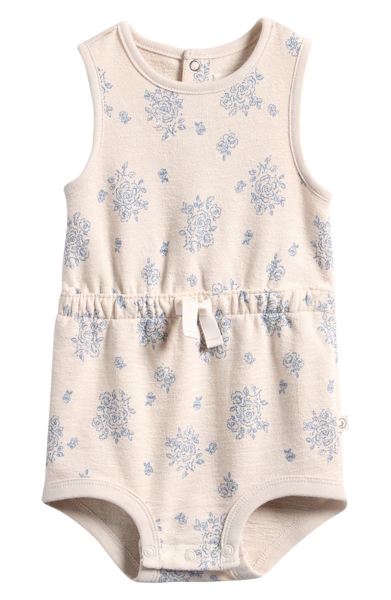 Little Planet Organic Cotton Romper, Main, color, Lp Blue Floral