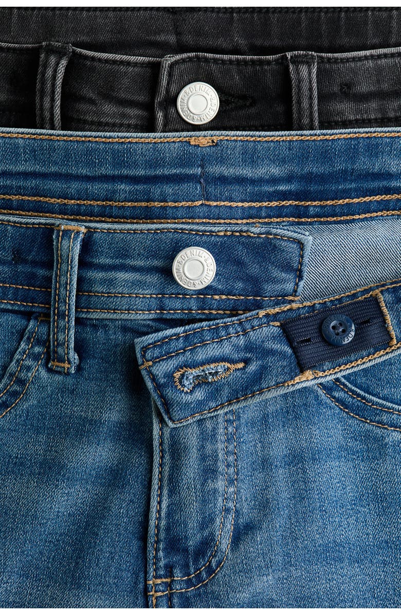 H&M 2-pack Flared Leg Low Jeans, Alternate, color, Denim Blue/Denim Black