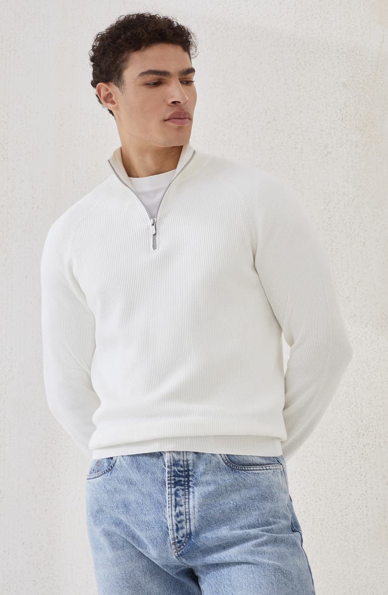 Brunello Cucinelli Cotton sweater, Alternate, color, Panama