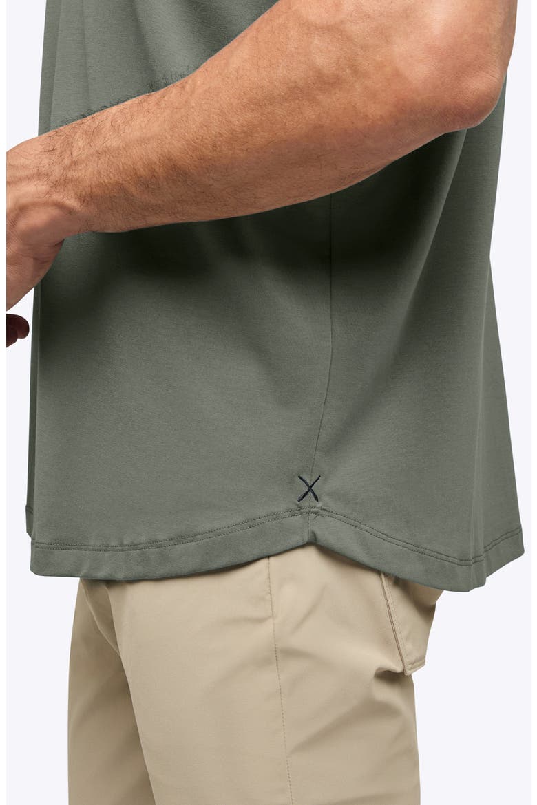 Trim Fit Cotton Blend Polo, Alternate, color, GUNMETAL
