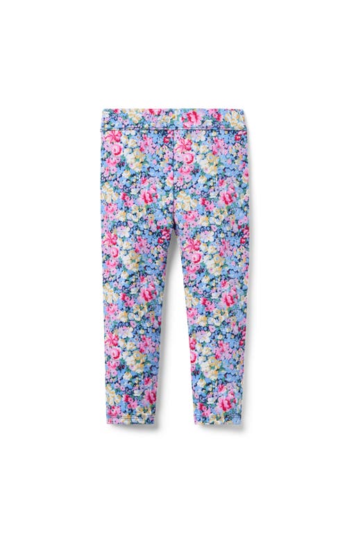 Janie And Jack Floral Ponte Pant In Multi