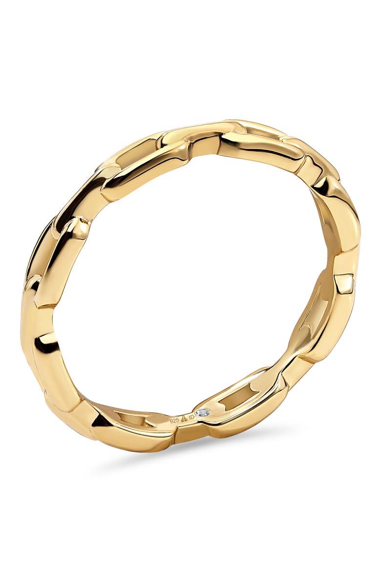 Cable Link Ring, Alternate, color, GOLD