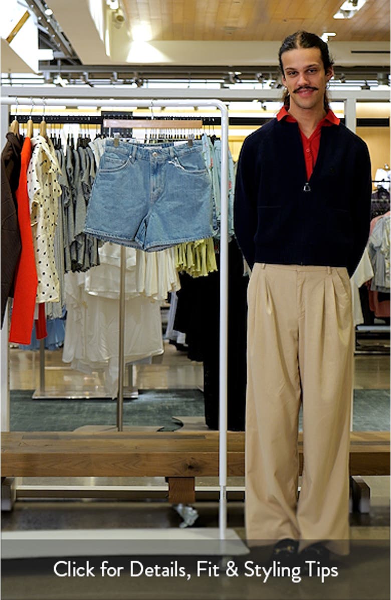 High Waist Straight Fit Denim Shorts, sales video thumbnail