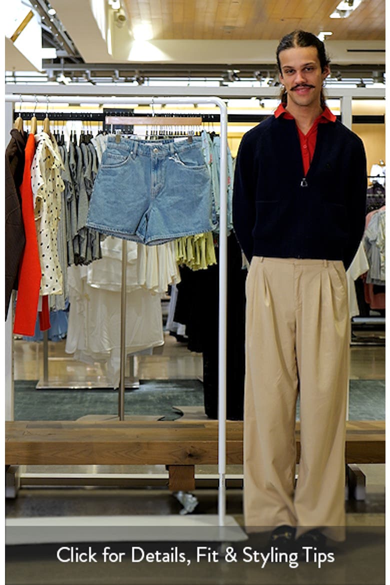 High Waist Straight Fit Denim Shorts video