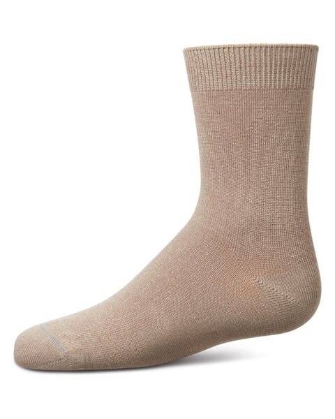 Kid's Basic Soft Rayon Crew Socks (Toddler, Little Kid & Big Kid)