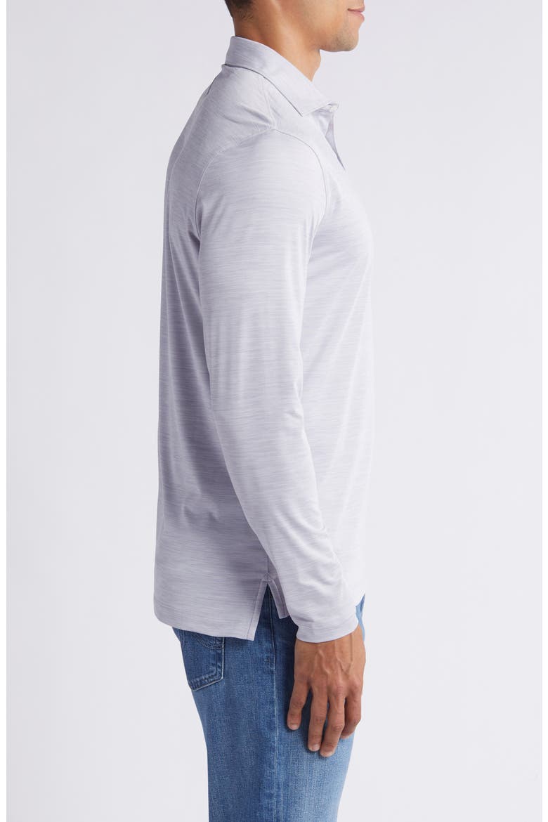 Swing Long Sleeve Performance Polo, Alternate, color, LIGHT GRAY