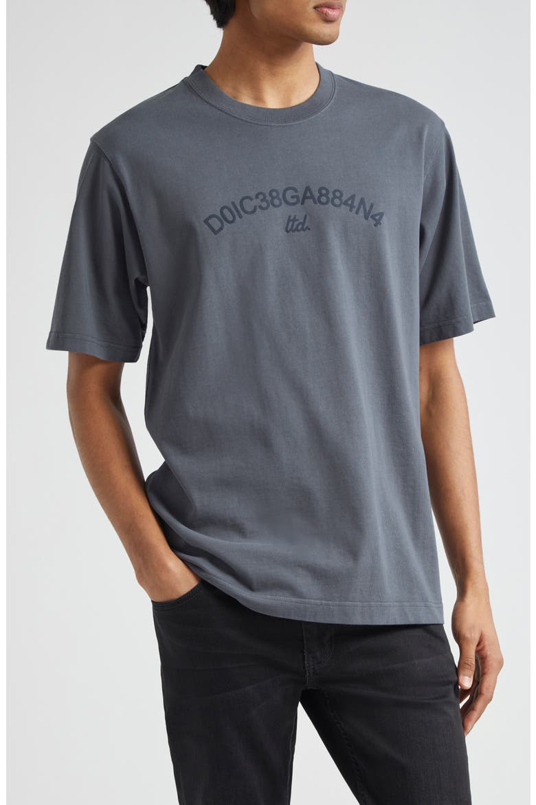 Numeric Logo Cotton Graphic T-Shirt, Main, color, GRIGIO
