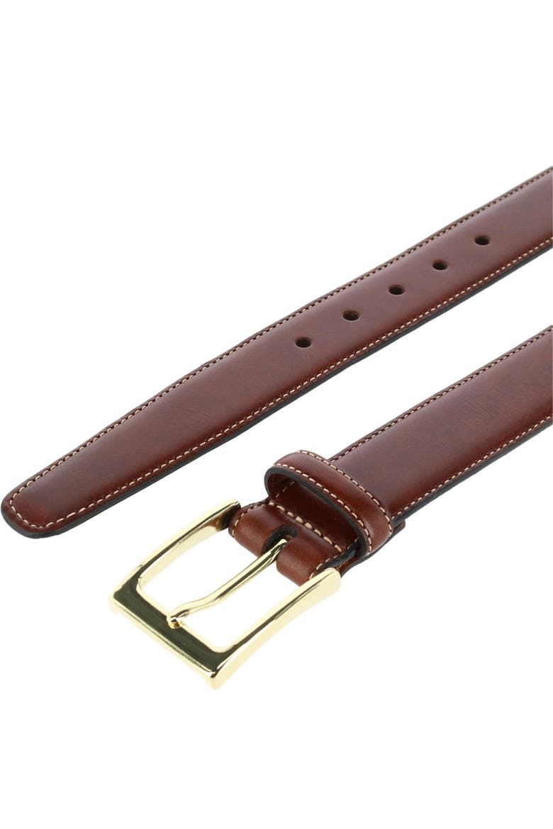 Big & Tall Classic Cortina 30mm Leather Belt, Alternate, color, Honey Maple