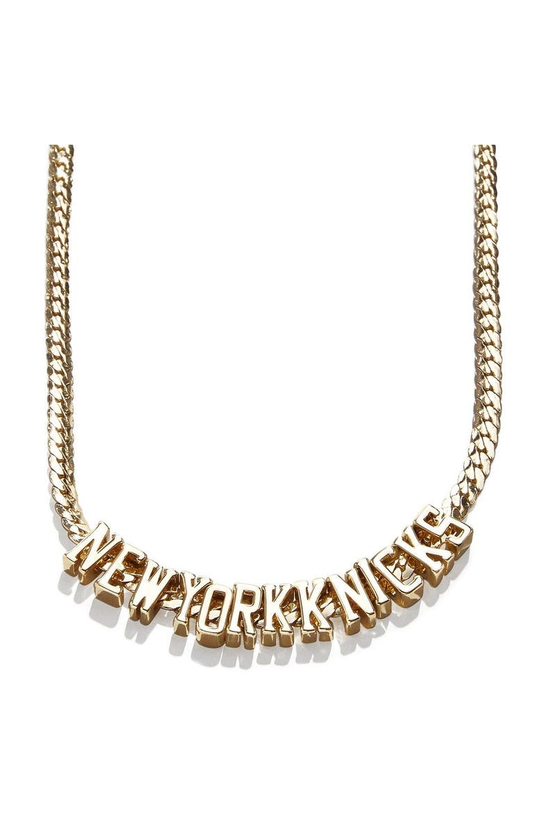 BaubleBar New York Knicks Team Chain Necklace, Alternate, color, 