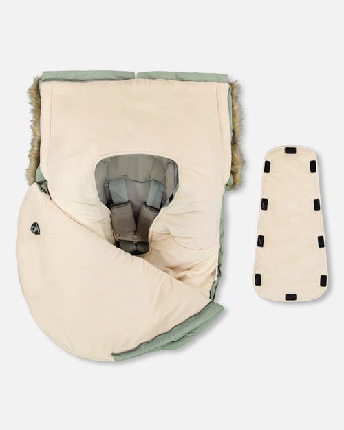 Deux Par Deux Boy Bunting Bag Designed For Car Seat And Stroller In Green