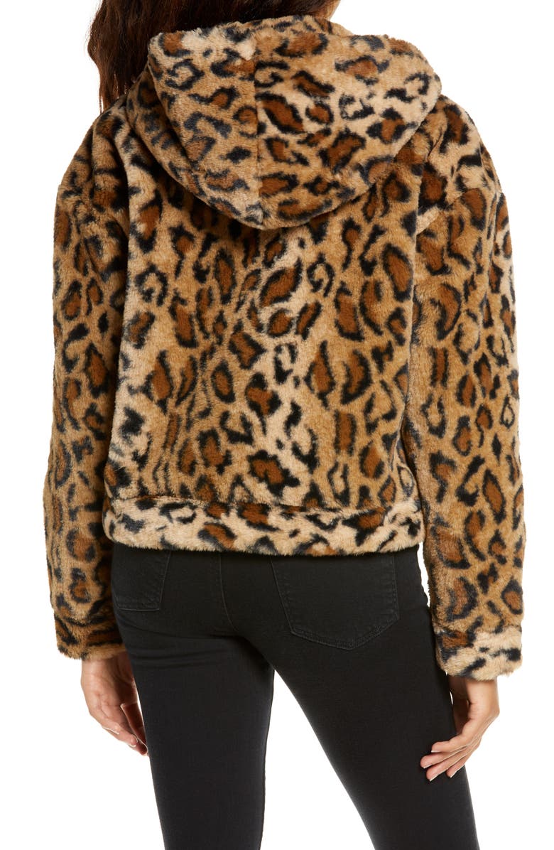 UGG<sup>®</sup> Mandy Faux Fur Hooded Jacket, Alternate, color, 