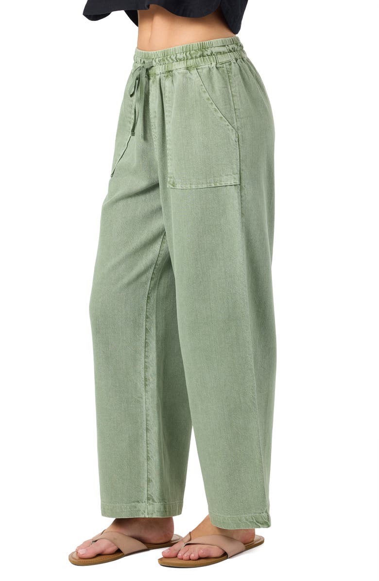 O'Neill Sevie 2 Drawstring Cotton Twill Pants, Alternate, color, Sea Spray