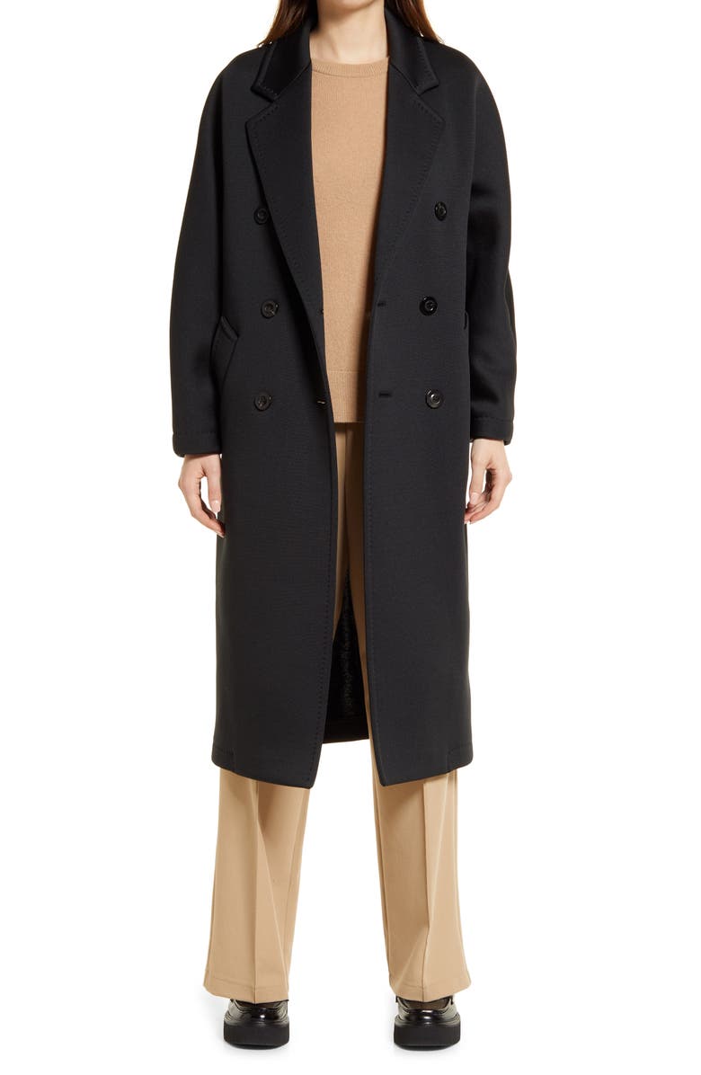 Max Mara 101801 Icon Double Breasted Jersey Coat, Main, color, 