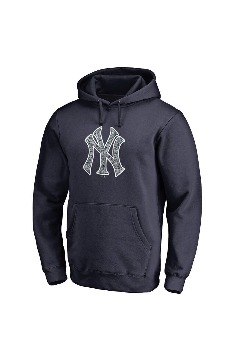 FANATICS Men's Fanatics Branded Navy New York Yankees Static Logo Pullover Hoodie, Main, color, 