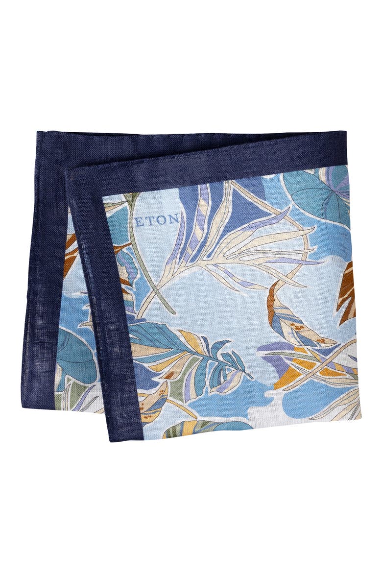 Tropical Linen Pocket Square, Main, color, LIGHT BLUE