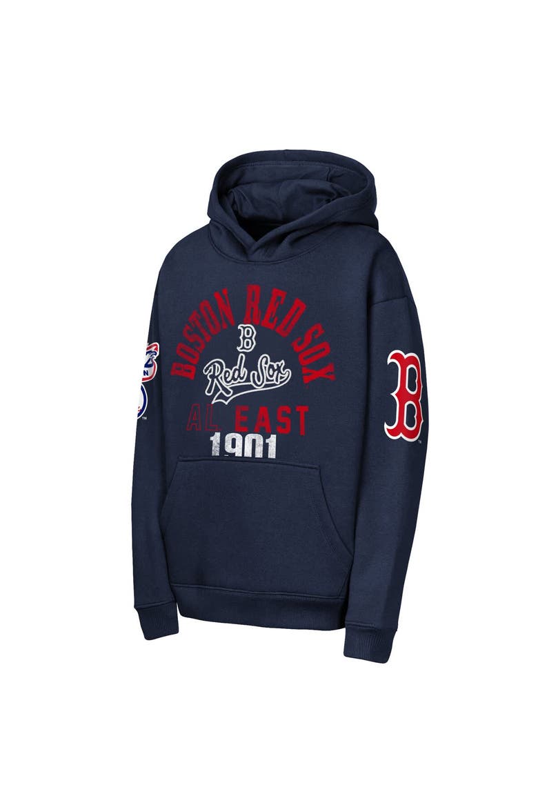 Youth Outerstuff  Navy Boston Red Sox Premium Sweep Fleece Hoodie, Alternate, color, Navy