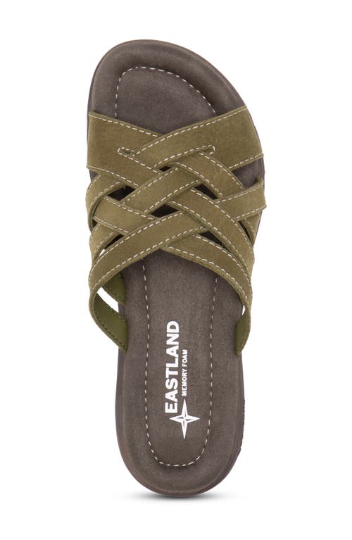 Shop Eastland Hazel Slide Sandal In Olive
