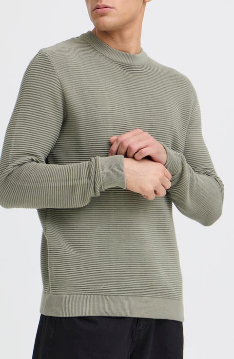 Ribbed Crewneck Sweater