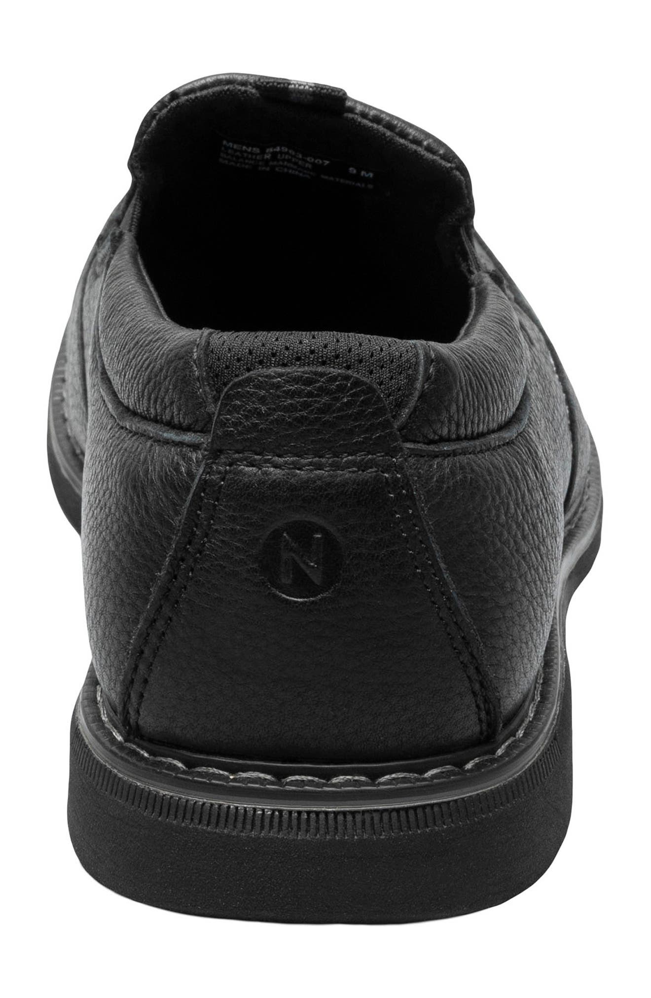 NUNN BUSH Otto Moc Toe Loafer - Wide Width Available, Alternate, color, Black Tumble