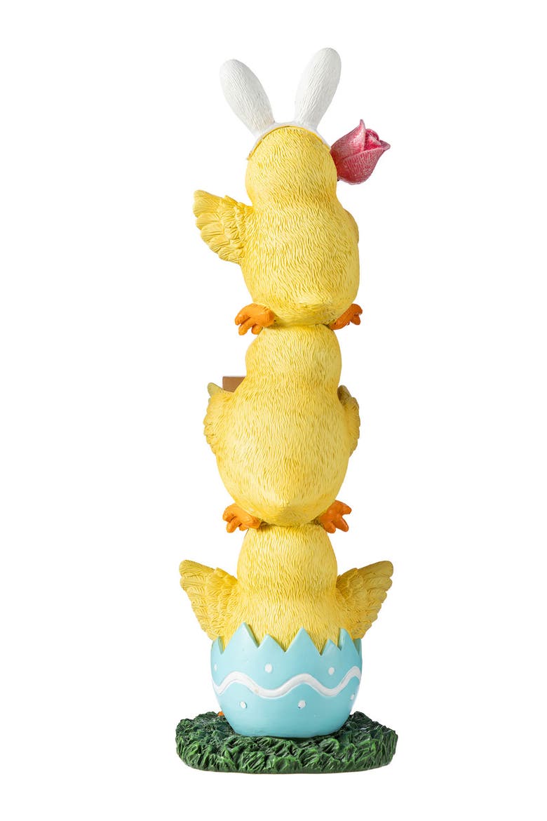 Easter Resin Stackable Chickens Table Decor, Alternate, color, Yellow